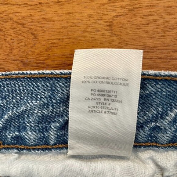 Denim Forum Joni High Rise Loose Jeans Light Wash Knee Holes Distressed - Picture 11 of 12